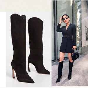 SCHUTZ MARYANA Sculpt Nubuck Boot Sz 7